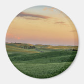 Sunset over Wheat Fields | Staat Washington Magneet (Voorkant)