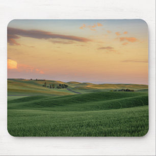 Sunset over Wheat Fields Staat Washington Muismat