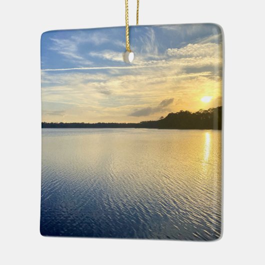 Sunset Over Wildcat Lake Keramisch Ornament (Links)