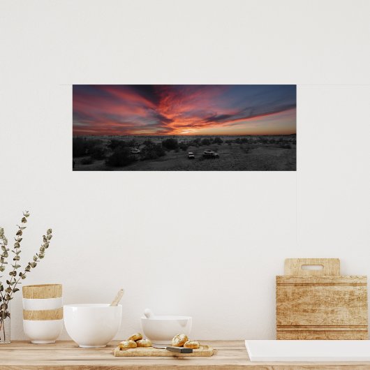 Sunset over Yuma Poster (Keuken)