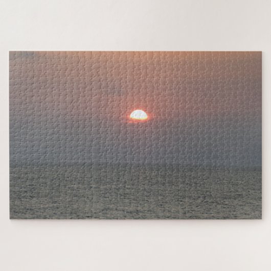 Sunset over Zee Jigzaag Puzzle Legpuzzel (Horizontaal)