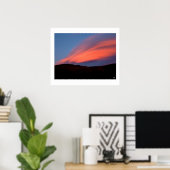 Sunset Paints Stinson Mountain Poster (Thuiskantoor)
