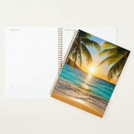 Sunset Palm Beach Maandelijks & Wekelijks Planner
