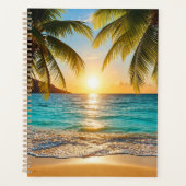 Sunset Palm Beach Maandelijks & Wekelijks Planner (Voorkant)
