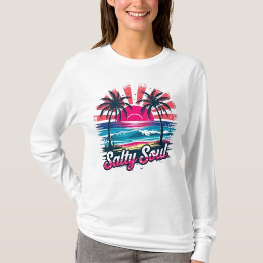 Sunset Palm Dream T-shirt (Voorkant)