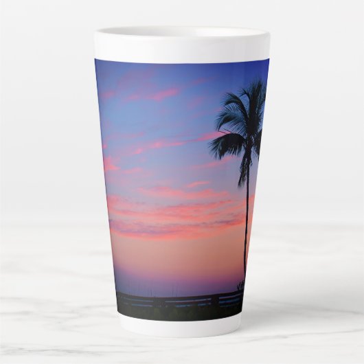 Sunset Palm Latte Mok (Voorkant)