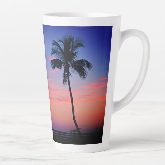 Sunset Palm Latte Mok (Rechts)