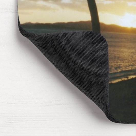 Sunset Palm Mousepad Muismat (Hoek)