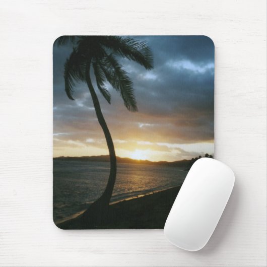 Sunset Palm Mousepad Muismat (Met muis)