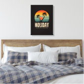 Sunset Palm Trees Holiday Wall Art Canvas Afdruk (Insitu (Slaapkamer))