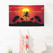 Sunset Palm Trees Silhouette-16514 Spandoek (Insitu)