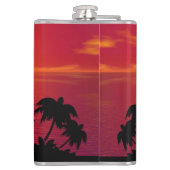 Sunset Palm Trees Silhouette-16515 Heupfles (Achterkant)