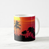 Sunset Palm Trees Silhouette-16515 Koffiemok (Voorkant rechts)