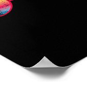 Sunset Palm Trees Sungles Beach Tropische zomer Poster (Hoek)