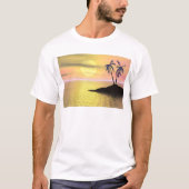 Sunset Palm Trees T-shirt (Voorkant)