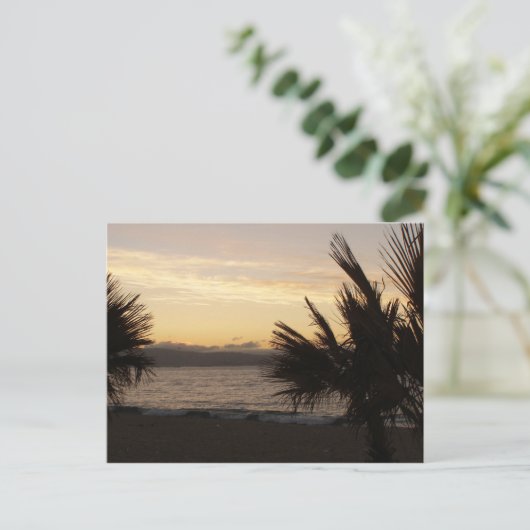 Sunset Palms Briefkaart (Staand voorkant)