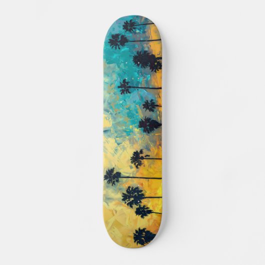 Sunset Palms Cruiser Board Persoonlijk Skateboard (Voorkant)