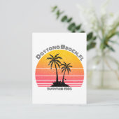 Sunset Palms Daytona Beach Retro Briefkaart (Staand voorkant)