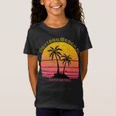 Sunset Palms Daytona Beach Retro T-shirt (Voorkant)