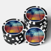 Sunset Palms Poker Chips (Opstapeling)