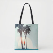 Sunset Palms-Tas Tote Bag (Voorkant)