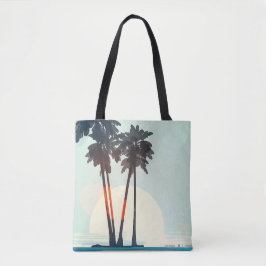 Sunset Palms-Tas Tote Bag