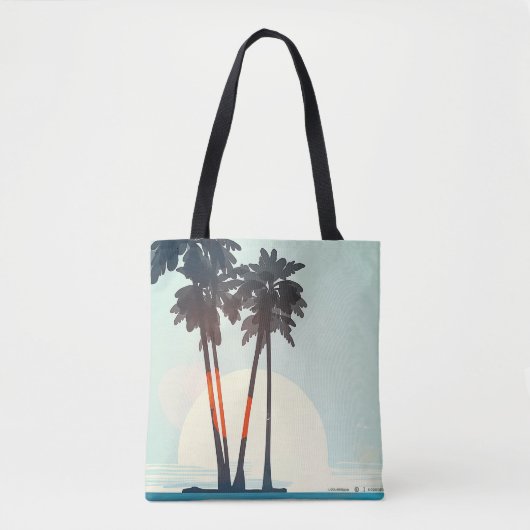 Sunset Palms-Tas Tote Bag (Voorkant)