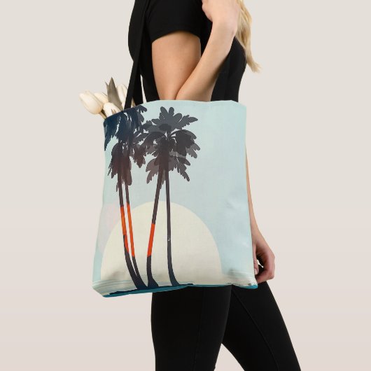 Sunset Palms-Tas Tote Bag (Dichtbij)
