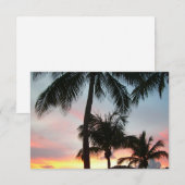 Sunset Palms Tropical Landscape Photography (Voorkant / Achterkant)
