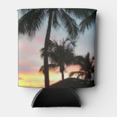 Sunset Palms Tropical Landscape Photography Blikjeskoeler (Voorkant)