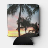 Sunset Palms Tropical Landscape Photography Blikjeskoeler (Achterkant)