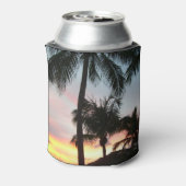 Sunset Palms Tropical Landscape Photography Blikjeskoeler (Blikje Achterkant)