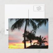 Sunset Palms Tropical Landscape Photography Briefkaart (Voorkant / Achterkant)