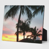 Sunset Palms Tropical Landscape Photography Fotoplaat (Zijkant)