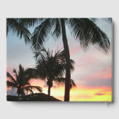 Sunset Palms Tropical Landscape Photography Gastenboek (Achterkant)