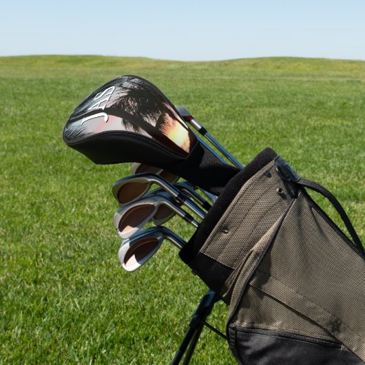 Sunset Palms Tropical Landscape Photography Golfheadcover (Insitu)