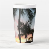 Sunset Palms Tropical Landscape Photography Latte Mok (Voorkant)