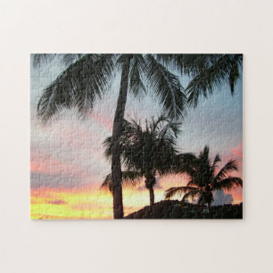 Sunset Palms Tropical Landscape Photography Legpuzzel