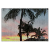 Sunset Palms Tropical Landscape Photography Snijplank (Voorkant)