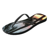 Sunset Palms Tropical Landscape Photography Teenslippers (Schuin)
