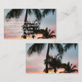 Sunset Palms Tropical Landscape Photography Visitekaartje (Voorkant / Achterkant)