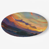 SUNSET PAPIEREN BORDJE (Gekanteld)