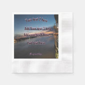 Sunset papieren feestje servet (Voorkant)