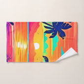 Sunset Paradise Artwork Bad Handdoek (Handdoek)
