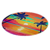 Sunset Paradise Artwork Snijplank (Hoek)