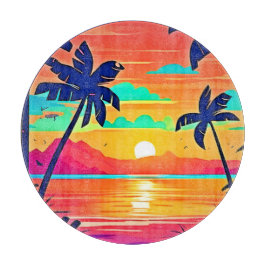 Sunset Paradise Artwork Snijplank