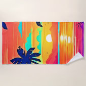 Sunset Paradise Artwork Strandlaken (Voorkant)