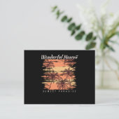 Sunset Paradise Briefkaart (Staand voorkant)