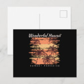 Sunset Paradise Briefkaart (Voorkant / Achterkant)