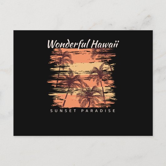 Sunset Paradise Briefkaart (Voorkant)